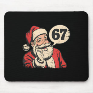 Santa 67 Christmas Six Seven Meme Mouse Mat