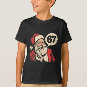 Santa 67 Christmas Six Seven Meme  T-Shirt