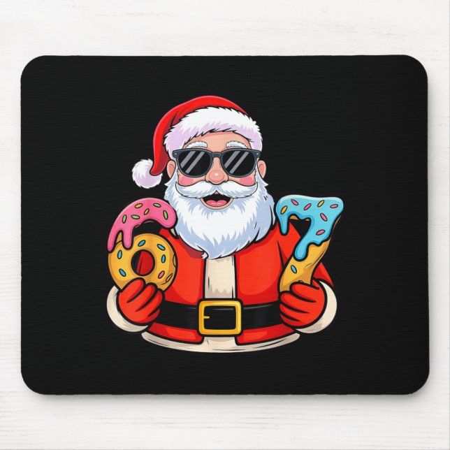 Santa 67 Ice Cream Drip Christmas  Mouse Mat (Front)