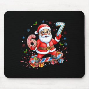 Santa 67 Meme Donut Skateboard Merry Christmas Boy Mouse Mat