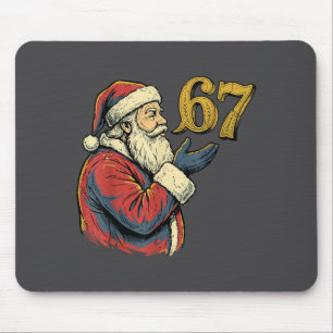 Santa 67 Number Funny Christmas Meme Se  Mouse Mat