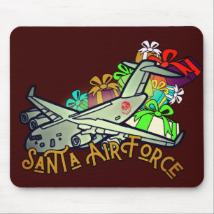 Santa, Air Force, Army Mouse Mat