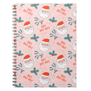 Santa all over print Joyful Greetings collection Notebook