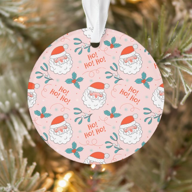 Santa all over print Joyful Greetings collection Ornament (Tree)