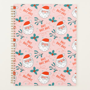Santa all over print Joyful Greetings collection Planner