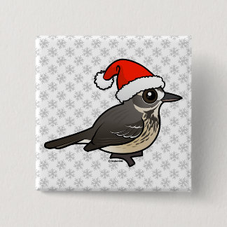 Santa American Pipit 15 Cm Square Badge