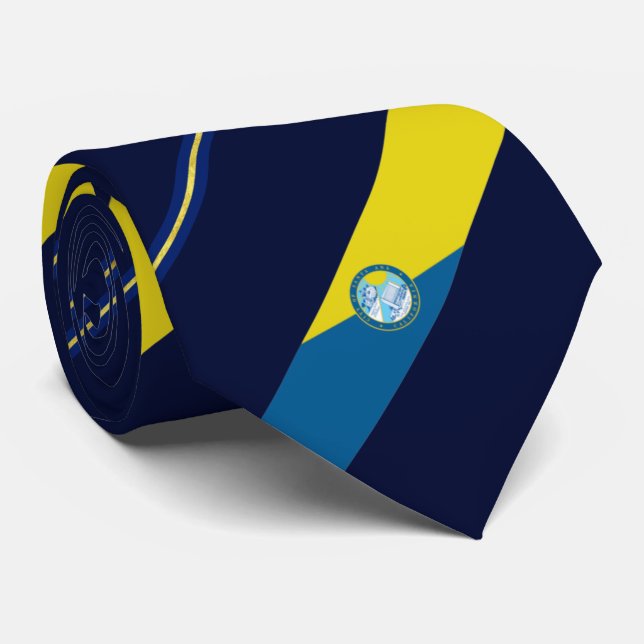 Santa Ana (California) city flag Neck Tie (Rolled)