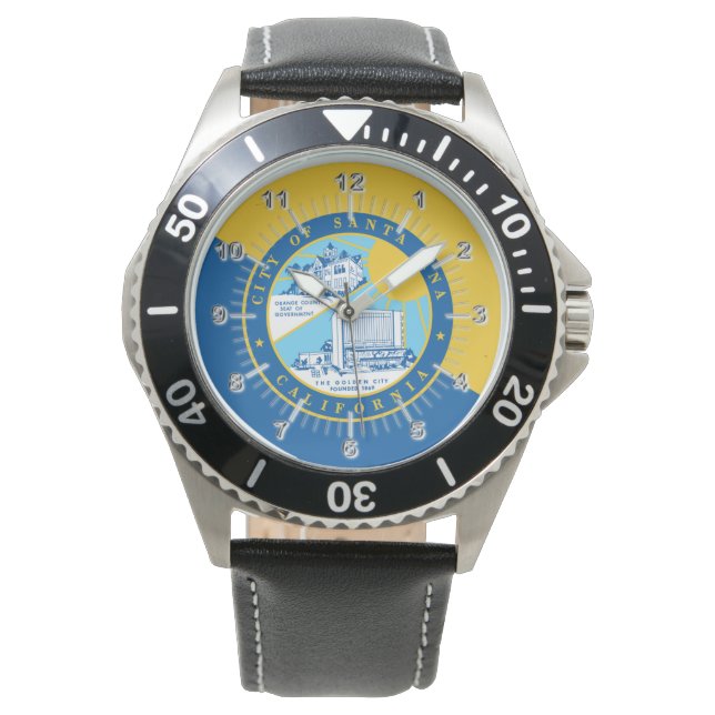 Santa Ana (California) City flag Watch (Front)