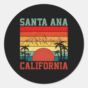 Santa Ana California Classic Round Sticker