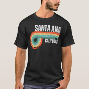 Santa Ana City California State Vintage Retro Souv T-Shirt