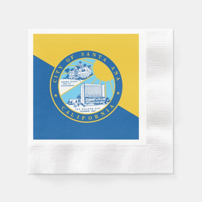 Santa Ana city flag Napkin (Front)
