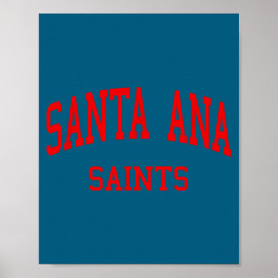 Santa ana high school hs santa ana ca retro poster