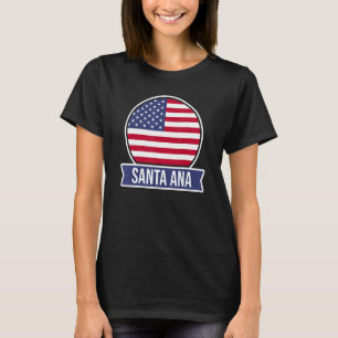 SANTA ANA  USA  American place name US flag design T-Shirt