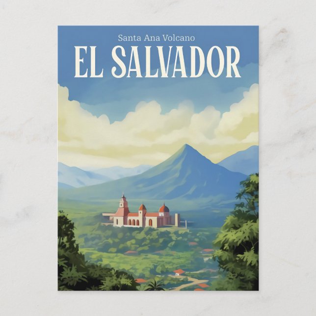 Santa Ana Volcano El Salvador Travel Postcard (Front)