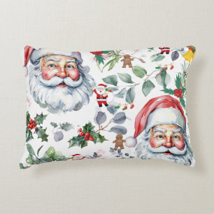 Santa and a Christmas cover Decorative Cushion