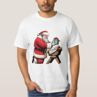 Santa and Baby Jesus T-Shirt
