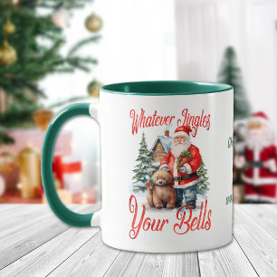 Santa and Bear Jingle Your Bells Christmas Mug