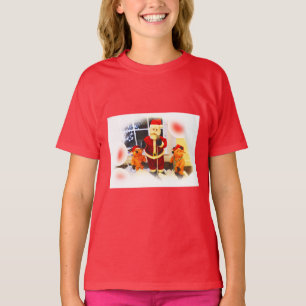 Santa and bears festive T-Shirt