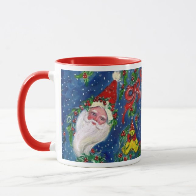 SANTA AND CHRISTMAS NIGHT MUG (Left)