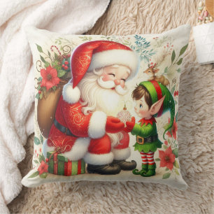 Santa And Elf 1 Cushion