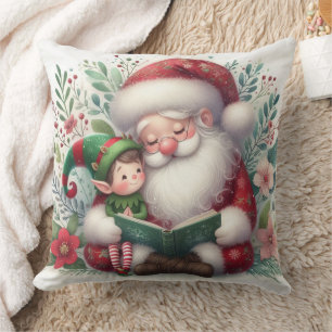 Santa And Elf 3 Cushion