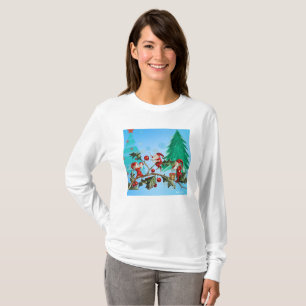 Santa and Elves Getting Ready! T-Shirt