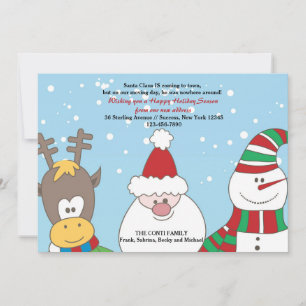 Santa and Friends Holiday Moving Announcement