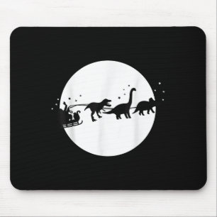 Santa And His Dinosaur Sleigh Ride, T-rexmas, Boys Mouse Mat