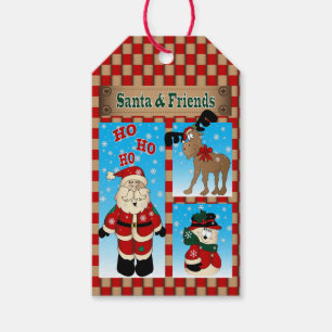 Santa and His Friends   Christmas Gift Tags