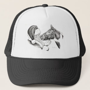 Santa-and-Horse- Trucker Hat