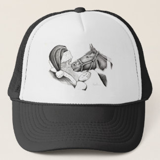 Santa-and-Horse- Trucker Hat