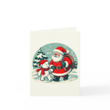 Santa and little polar bear