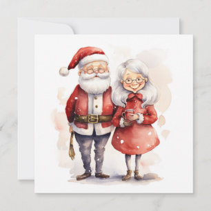 Santa and Mrs. Claus Christmas Card