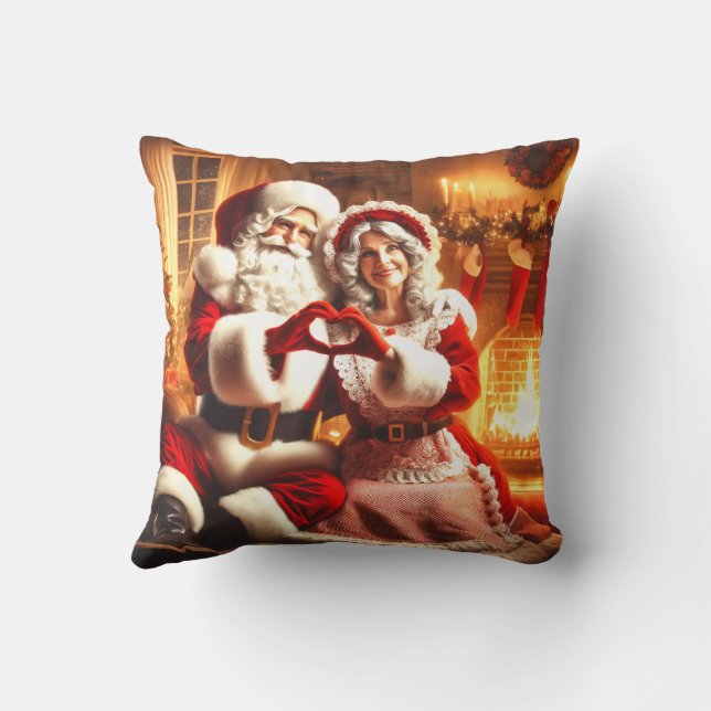 Santa and Mrs. Claus  Cushion (Back)