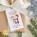 Santa and Reindeer Kids Personalised Christmas Gift Tags<br><div class="desc">Personalised kids christmas gift tags with Santa and his helpers. The wording is fully editable and is lettered in whimsical typography. It currently reads "wrapped by elves and delivered by reindeer .. for [kids name] with love from Santa" and you can keep or edit this as you wish. A cute...</div>