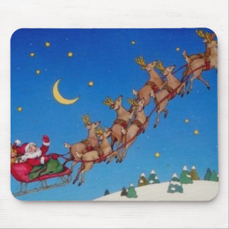 Santa and Reindeer Mousepad