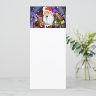 Santa and Reindeers Funny Christmas Menu