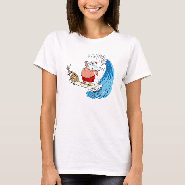 SaNtA aNd RuDoLf T-Shirt (Front)