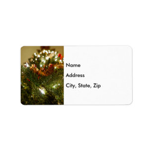 Santa and Sleigh Label