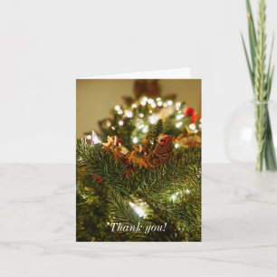 Santa And Sleigh Thank You Card