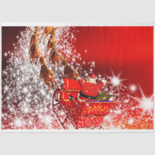 Santa and Sleigh Tissue Paper