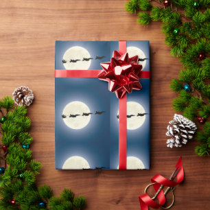 Santa and Super Hornets F/A-18 Jets Christmas Wrapping Paper