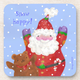 Santa and teddy coaster