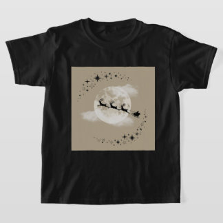 Santa and the moon T-Shirt