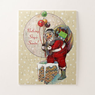 Santa and the Narrow Chimney Kids Jigsaw Puzzle