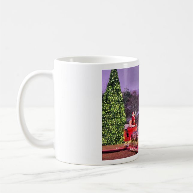 Santa and The Polar Express Coffee Mug (Left)