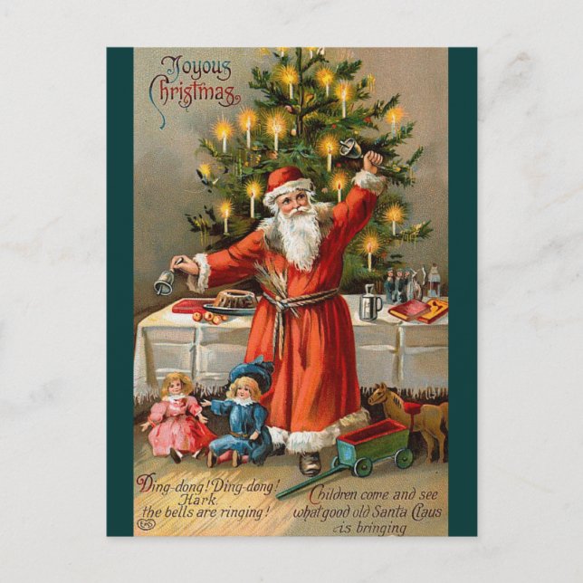 Santa And Toys postcard (Front)