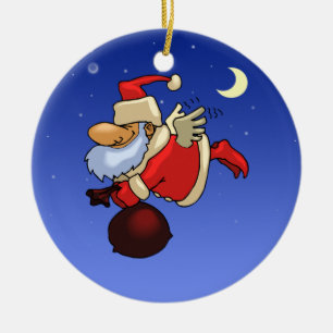 Santa Angel Ceramic Tree Decoration