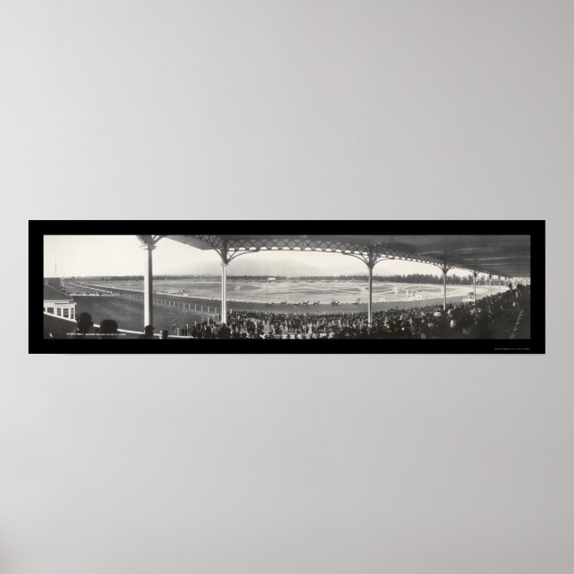 Santa Anita Race Track Photo 1908 Poster (Front)
