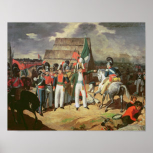 Santa Anna defies the Spanish troops Poster